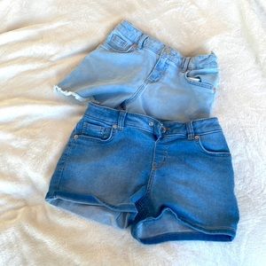 Light and dark Jean shorts never super comfy good  quality